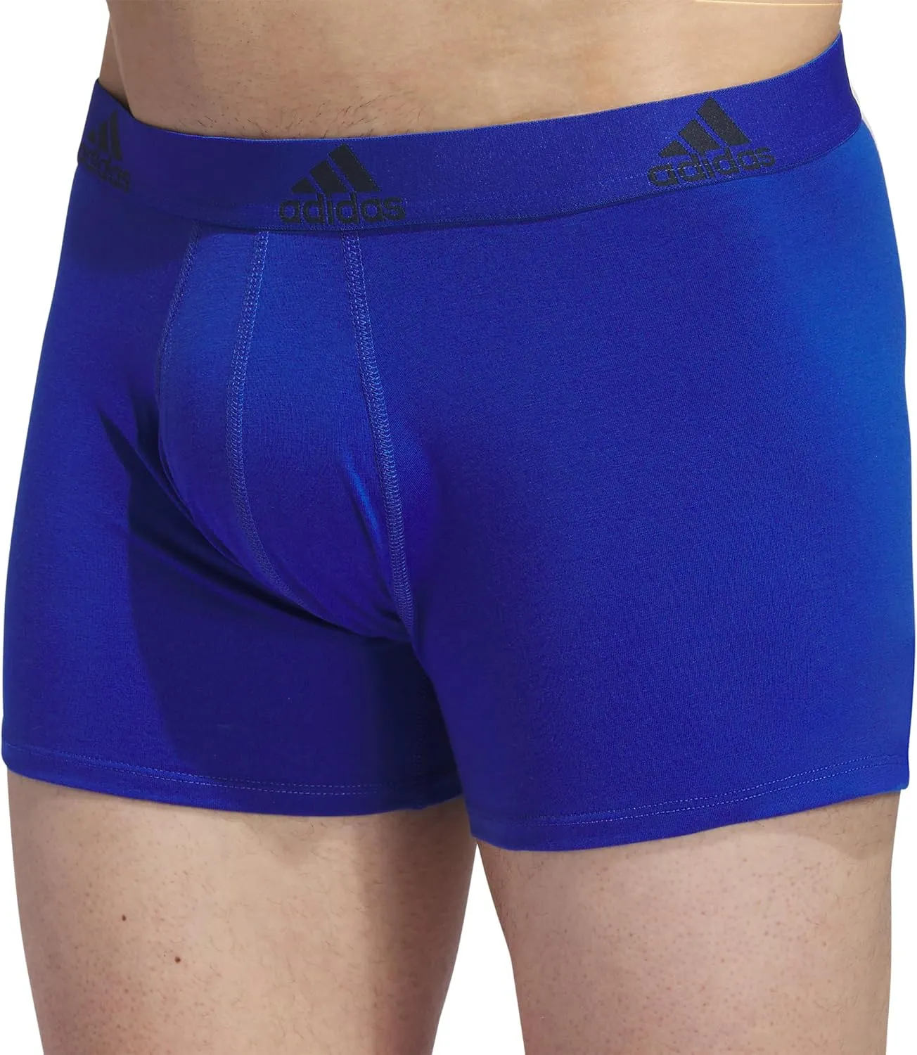 adidas Men's Performance Stretch Cotton Trunk Underwear (3-Pack) Designed for Active Comfort and All Day Wear