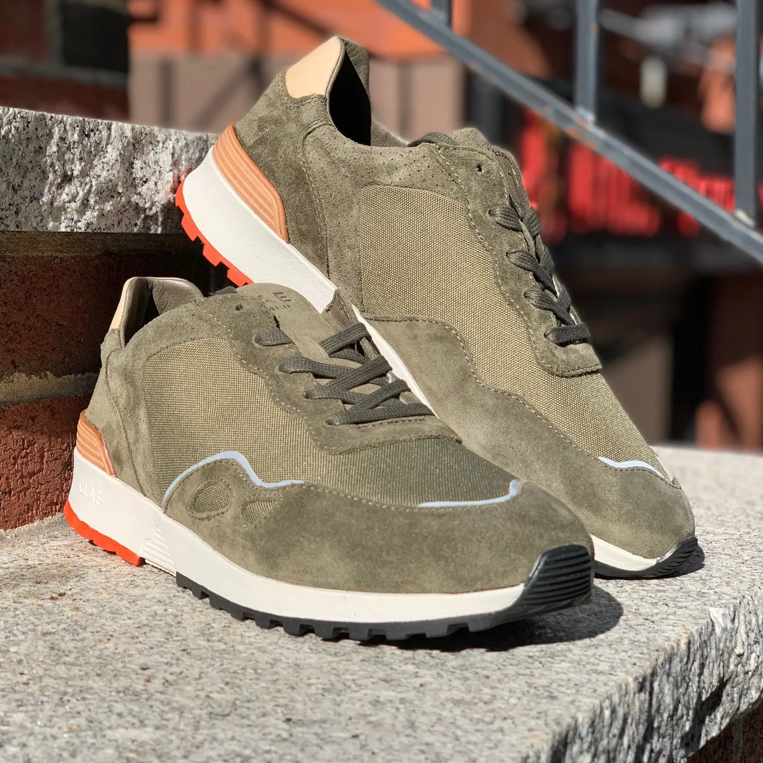 Clae Hayden Hiking Green Suede