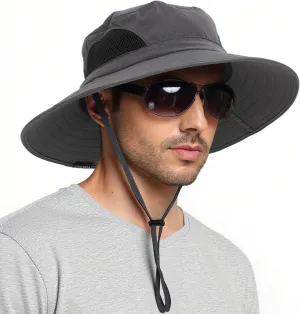 EINSKEY Wide Brim Sun Hat, UPF 50  UV Protection Waterproof Packable Bucket Hat for Men & Women, Fishing Hiking Beach Garden