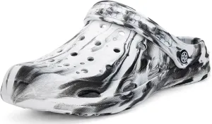 Mens Womens Garden Clogs Shoes with Arch Support Unisex Gardening Slip on Sandals Beach Slippers Shoes Tie-Dye Clog
