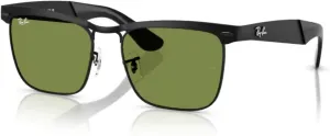 Ray-Ban RB3875 Wayfarer Deluxe Square Sunglasses For Men For Women   BUNDLE With Designer iWear Complimentary Eyewear Kit